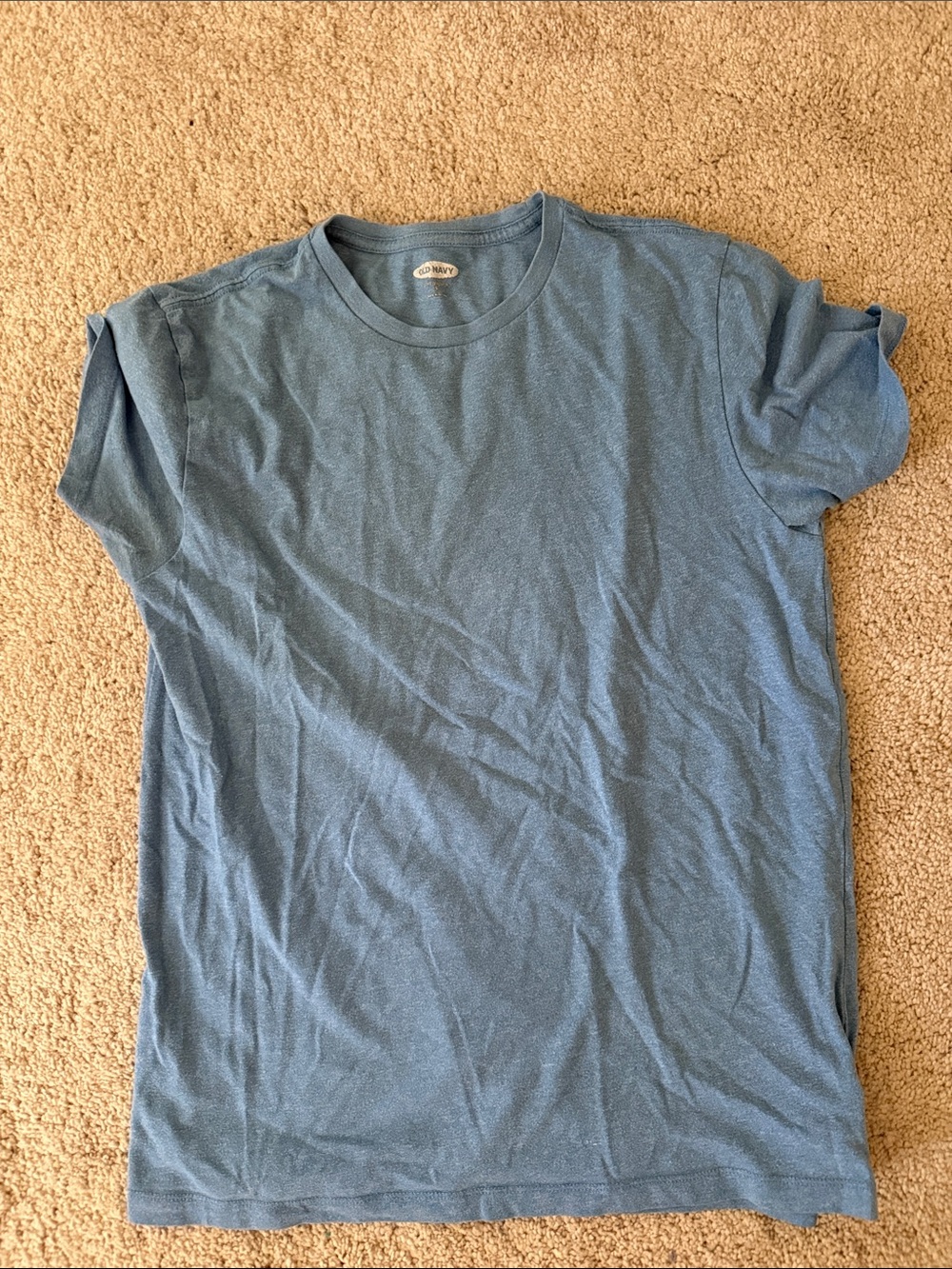 Old Navy Men's Heather Slate Blue Crew Tee S Small